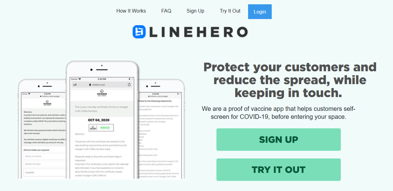 LineHero Web App